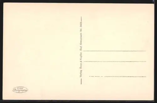 AK Bad Kreuznach, Nahebrücke und Geschäft von Chr. Wöhrle und Optiker Gravius