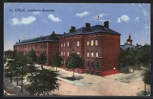 AK Cöln, Ansicht der Artillerie-Kaserne