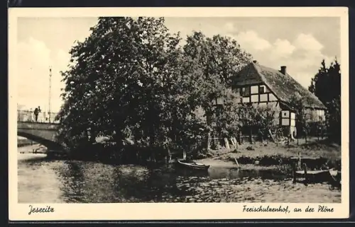 AK Jeseritz, Freischulzenhof, Partie an der Plöne