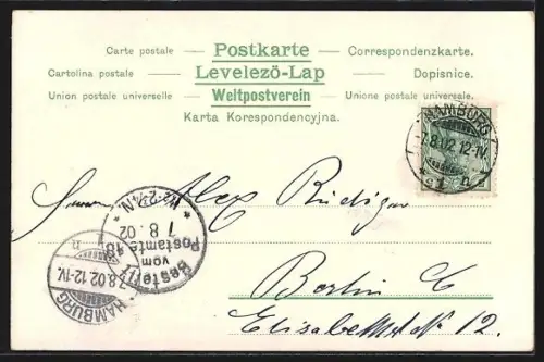 AK Hamburg-Neustadt, Binnenalster mit Alsterpavillon, Ruuderboote auf der Alster