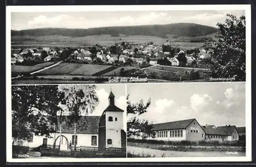 AK Lüthorst, Gesamtansicht, Kirche, Schule