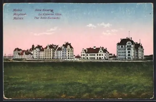 AK Mainz, Blick auf die Alice Kasernengebäude