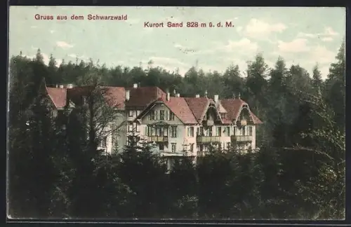 AK Sand /Schwarzwald, Ortspartie