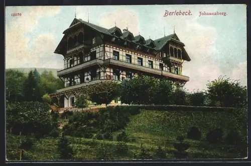 AK Berlebeck, Johannaberg mit dreistöckigem Anwesen