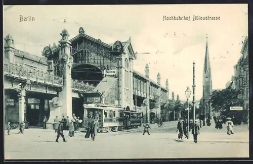 AK Berlin-Schöneberg, Hochbahnhof Bülowstrasse