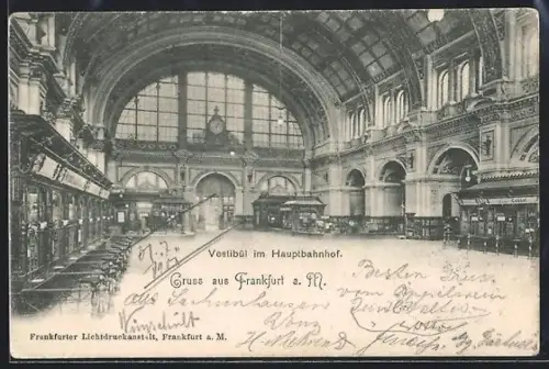 AK Frankfurt a. Main, Hauptbahnhof Vestibül