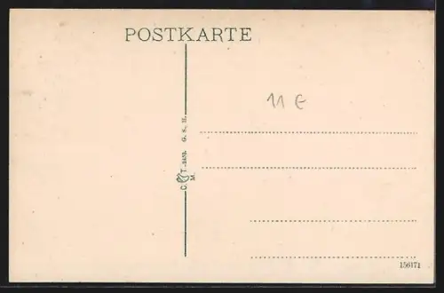 Künstler-AK Hameln a. d. Weser, Rattenfänger lockt die Ratten aus der Stadt
