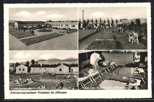 AK Friedland bei Göttingen, Grenzdurchgangslager Friedland, Kindergarten vom Evangel. Hilfswerk
