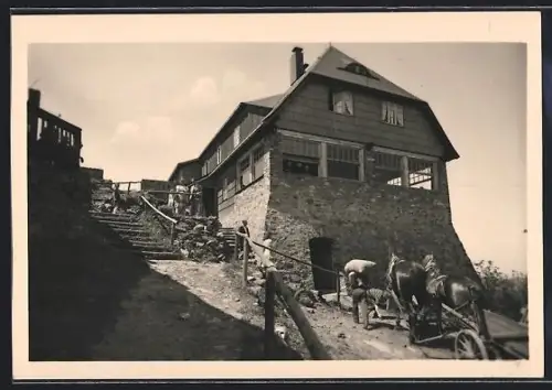 AK Oybin, Gasthaus Neue Baude