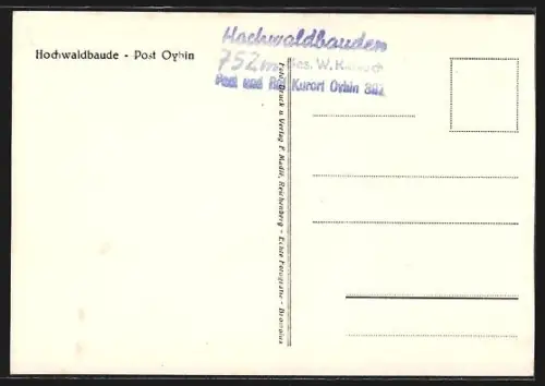 AK Oybin, Gasthaus Neue Baude