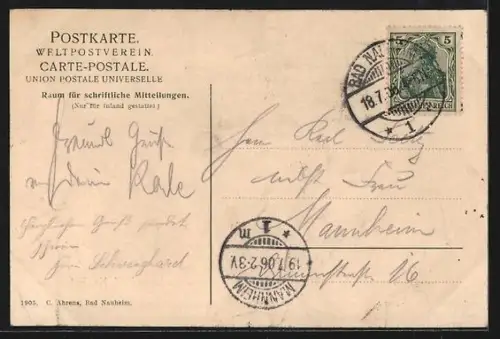 AK Bad Nauheim, Blick auf das Bade-Haus V