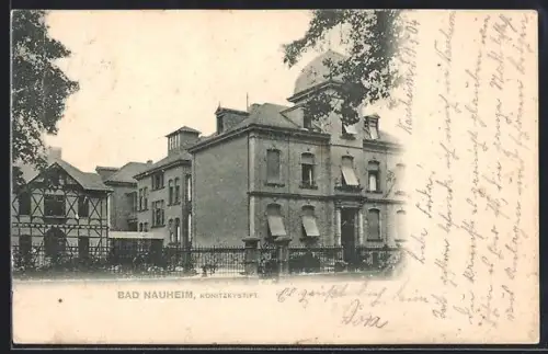 AK Bad Nauheim, Blick auf die Gebäude vom Konitzkystift