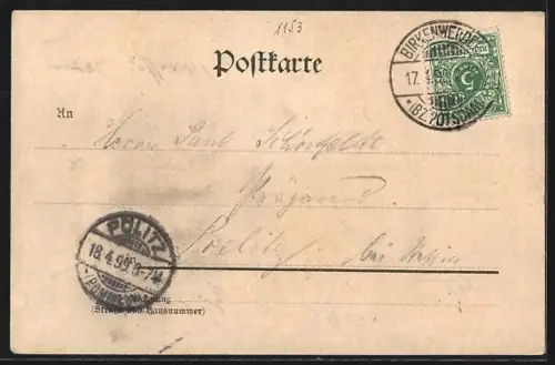 AK Birkenwerder, Gasthaus an der Briese, R. Bachernick