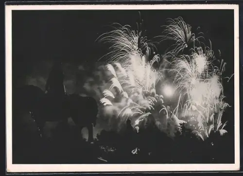 AK Goslar, Feuerwerk vor der Kaiserpfalz