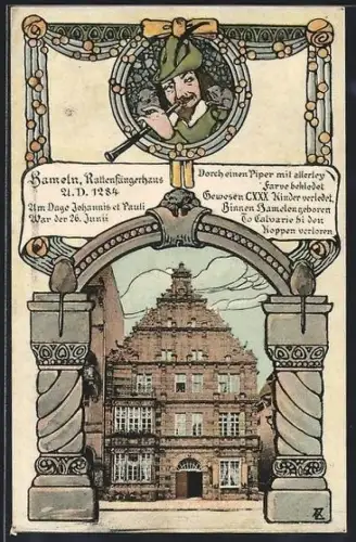 AK Hameln, Rattenfängerhaus