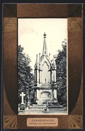 AK Langensalza, Denkmal der Hannoveraner