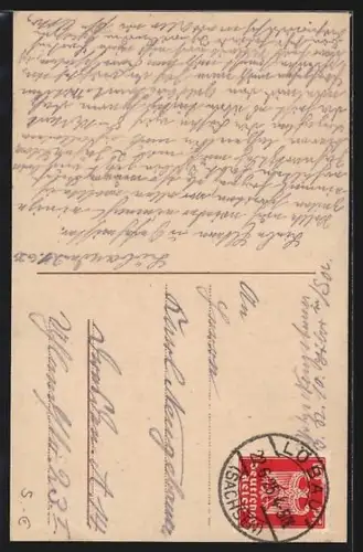 AK Löbau i. Sa., Ortsansicht, Partie am Bismarckdenkmal, Jägerkaserne