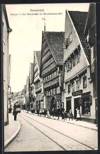 AK Osnabrück, Häuser in der Bierstrasse im Renaissance-Stil