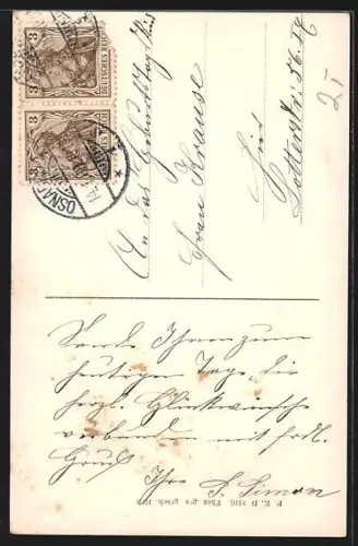 AK Osnabrück, Häuser in der Bierstrasse im Renaissance-Stil