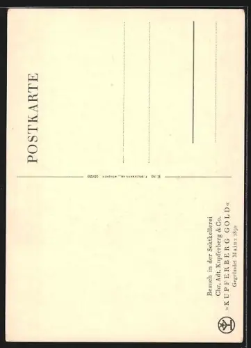 AK Mainz, Sektkellerei Kupferberg, Flaschenförderung u. Ausstattungs-Maschinen, Innenansicht