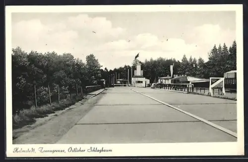 AK Helmstedt, Zonengrenze, Östlicher Schlagbaum
