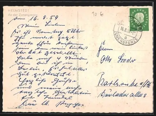 AK Helmstedt, Partie an der Zonengrenze