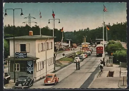 AK Helmstedt, Zonengrenze, VW Käfer