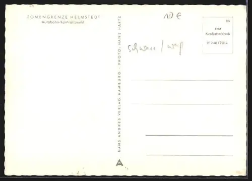 AK Helmstedt, Zonengrenze, Autobahn-Kontrollpunkt