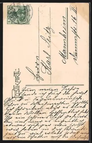 AK Bonn, Beethovens Geburtshaus Gartenseite