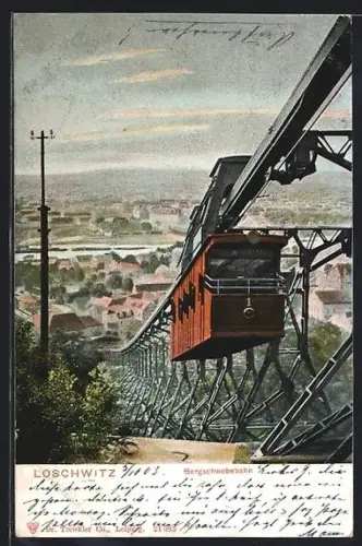 AK Dresden-Loschwitz, Bergschwebebahn