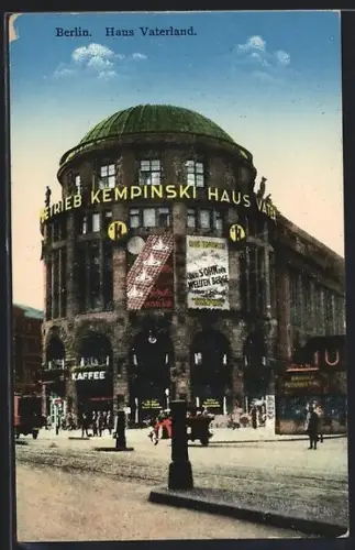 AK Berlin-Tiergarten, Haus Vaterland, Betrieb Kempinski