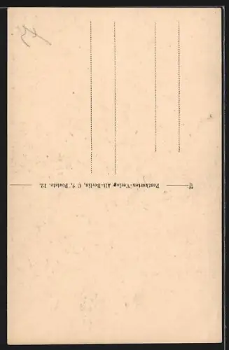 AK Alt-Berlin, Rittergasse Ecke Petristr., Strassenszene