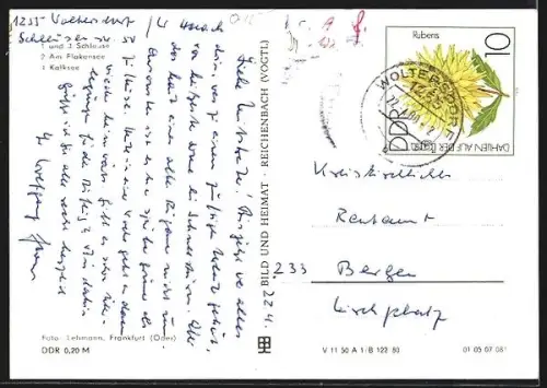 AK Woltersdorf bei Erkner, Schleuse, Kalksee, Schiffsanleger