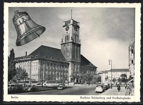 AK Berlin, Rathaus Schöneberg, Freiheitsglocke