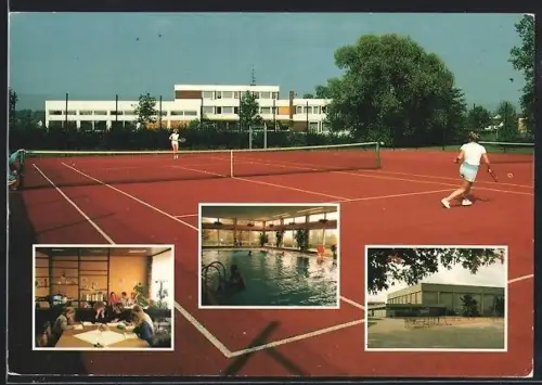 AK Wildeck-Obersuhl / Hersfeld, Jugendbegegnungsstätte, Tennisplatz, Hallenbad, Grosssporthalle