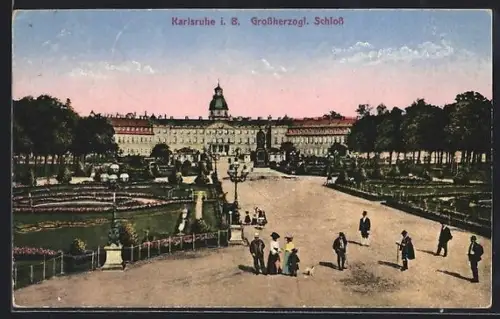 AK Karlsruhe i. B., Grossherzogl. Schloss