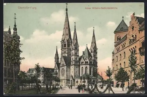 AK Berlin-Charlottenburg, Kaiser Wilhelm-Gedächtniskirche