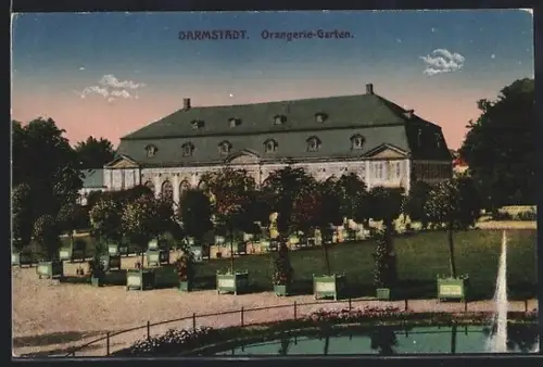 AK Darmstadt, Orangerie-Garten