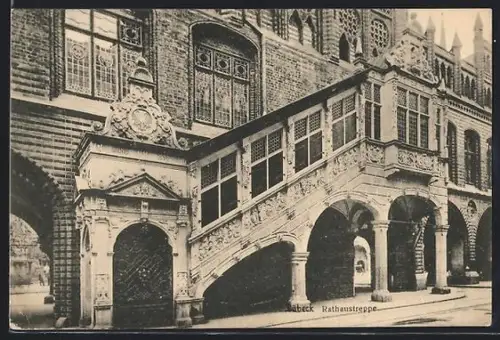 AK Lübeck, Rathaustreppe