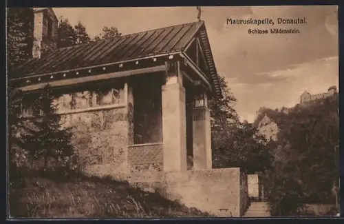 AK Beuron / Donautal, Mauruskapelle, Schloss Wildenstein