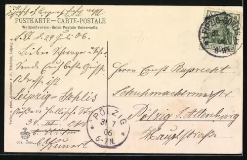 AK Leipzig, Märchenbrunnen am Thomasring