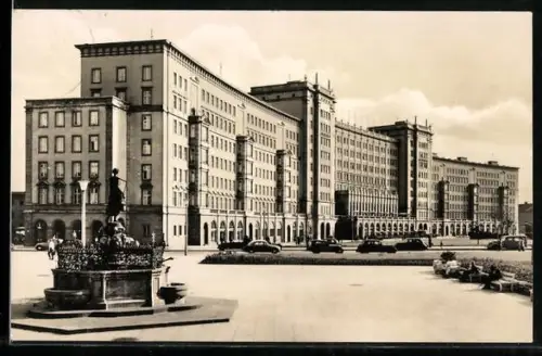 AK Leipzig, Neubauten am Rossplatz mit Mägdebrunnen