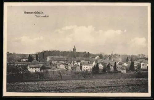 AK Hummelshain, Totalansicht mit Schloss