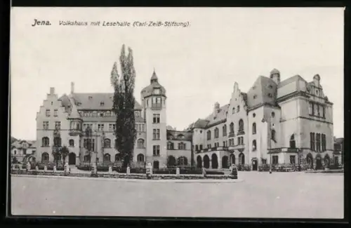 AK Jena, Volkshaus mit Lesehalle, Carl-Zeiss-Stiftung