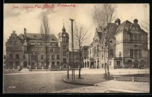 AK Jena, Volkshaus mit Lesehalle