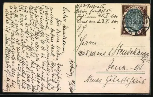 AK Jena, Volkshaus mit Lesehalle