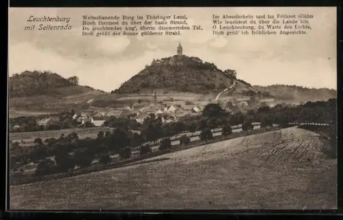 AK Seitenroda, Blick auf die Leuchtenburg