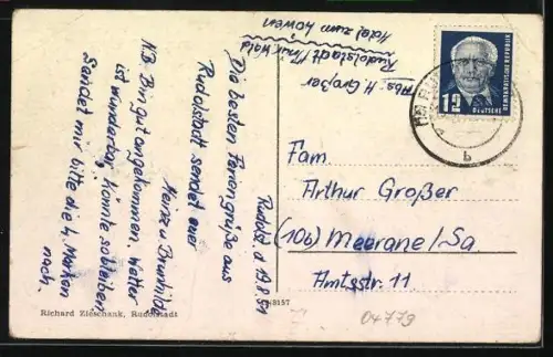 AK Remda /Thür., Blick von der Wahle