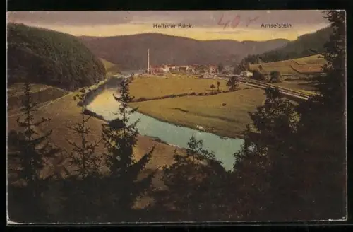 AK Neumühle a. d. Elster, Restaurant Wilischtal, Lehnamühle, Heiterer Blick & Amselstein