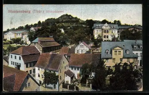 AK Blankenburg /Thür., Allianzhäuser aus der Vogelschau